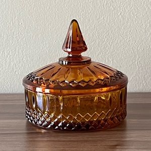 Indiana Glass Amber Princess Dish